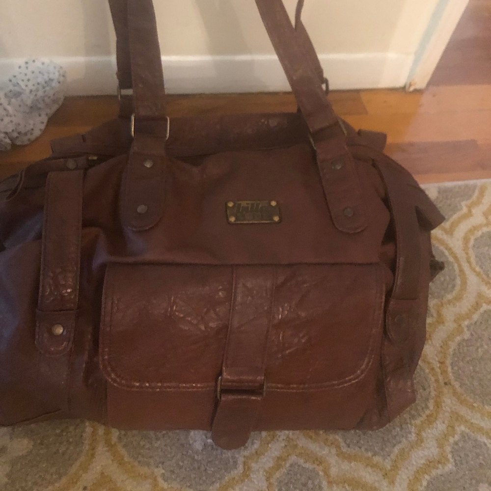 Brown Billabong Shoulder Handbag